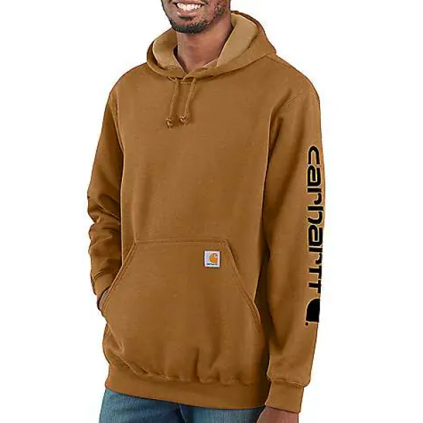 LOOSE FIT MIDWEIGHT LOGO SLEEVE GRAPHIC SWEATSHIRT