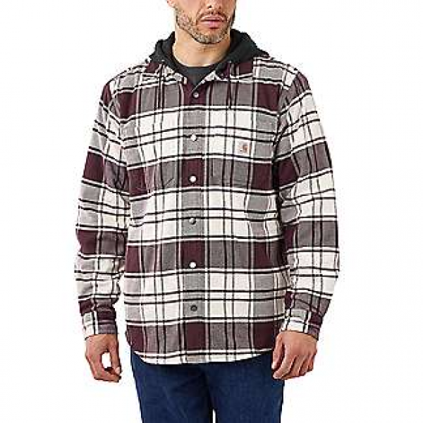 RUGGED FLEX™ RELAXED FIT FLANNEL FLEECE LINED HO...
